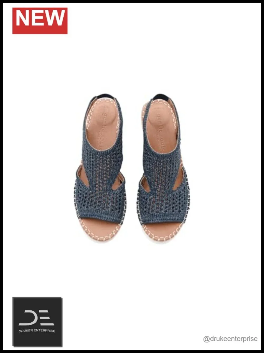 Women's Suede Wedge Sandals Peep Toe Ankle Strap Espadrille Inspired Comfort
